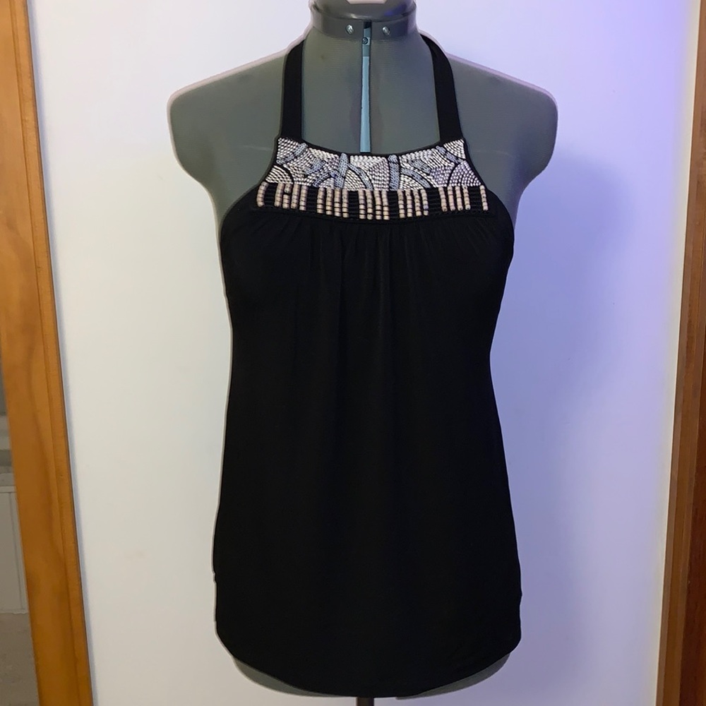 Black Halter Top